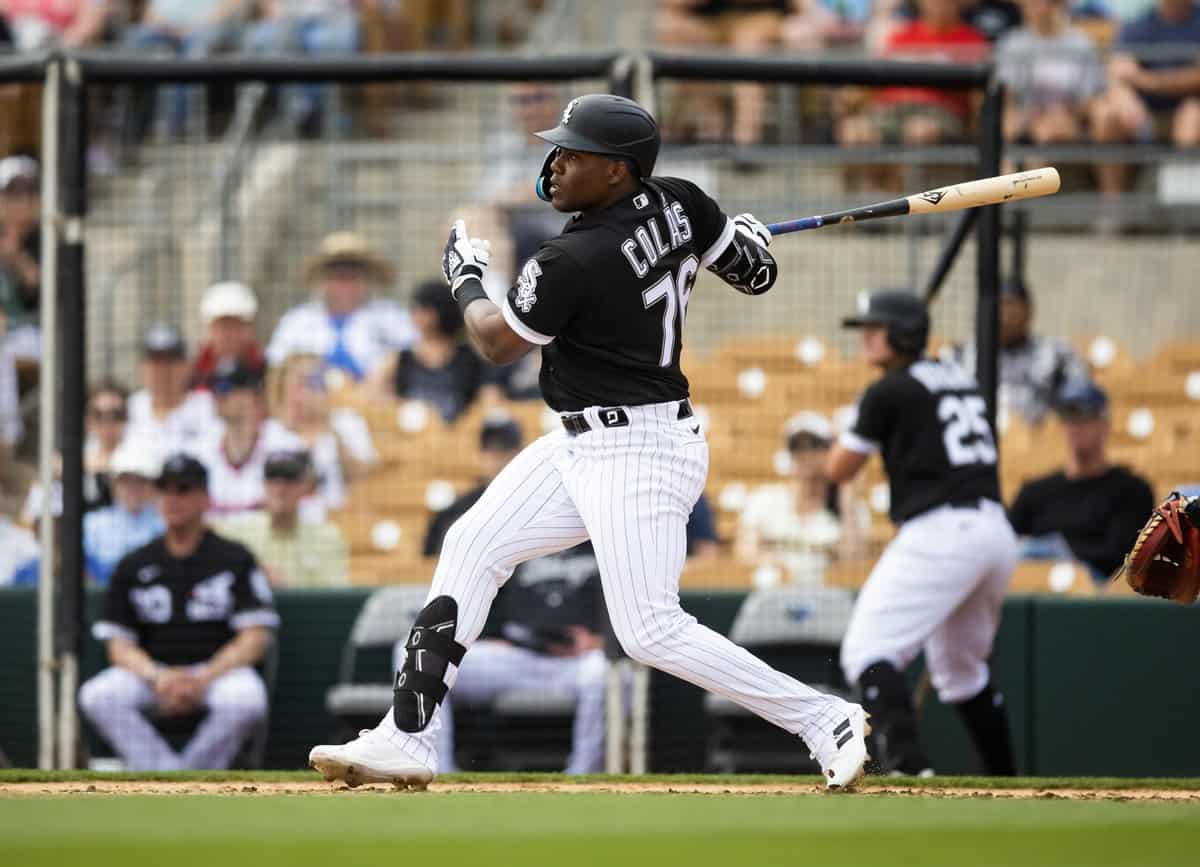 White Sox outfielder Oscar Colas