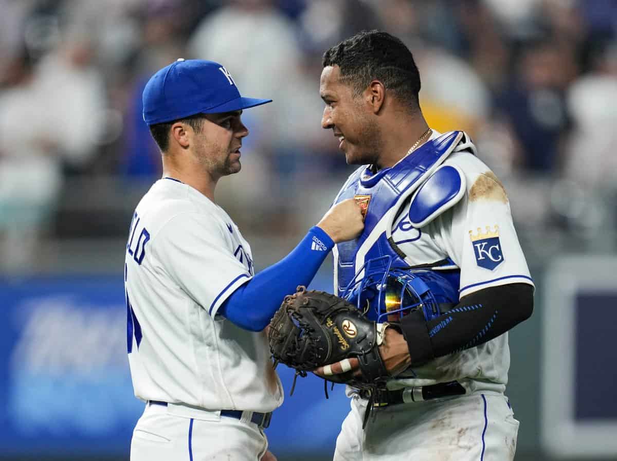 Future White Sox Whit Merrifield and Salvador Perez on the Kansas City Royals in 2021