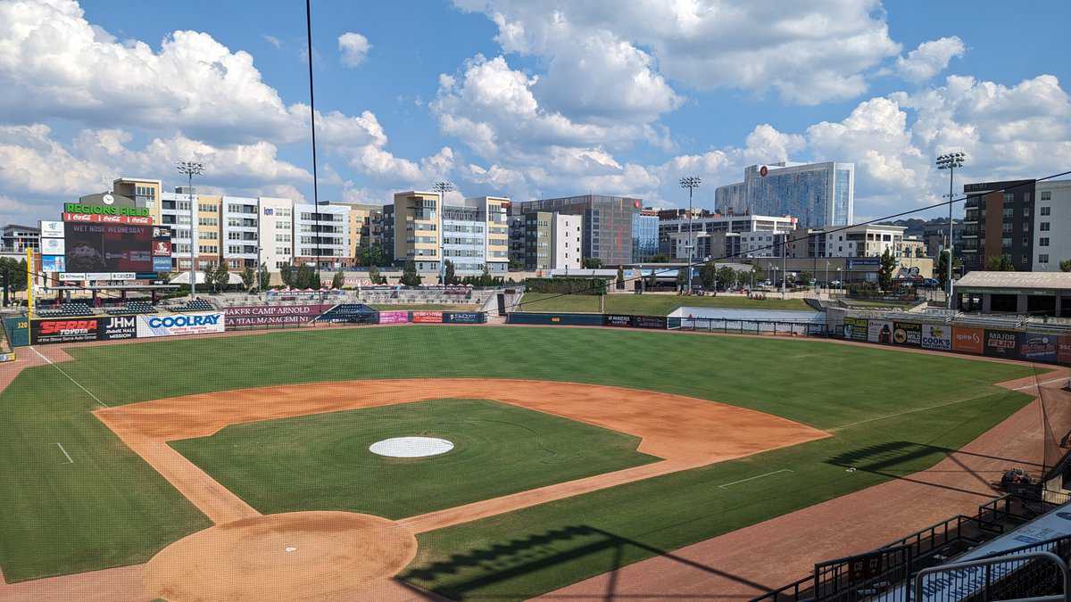 Regions Field in Birmingham, where White Sox prospects play