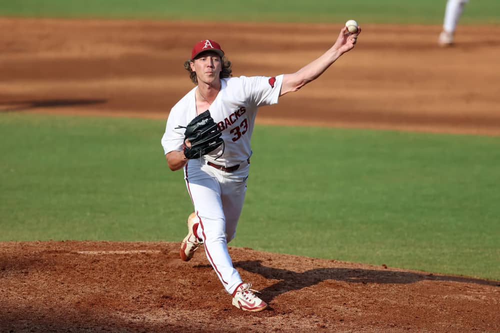 Arkansas pitcher Hagen Smith