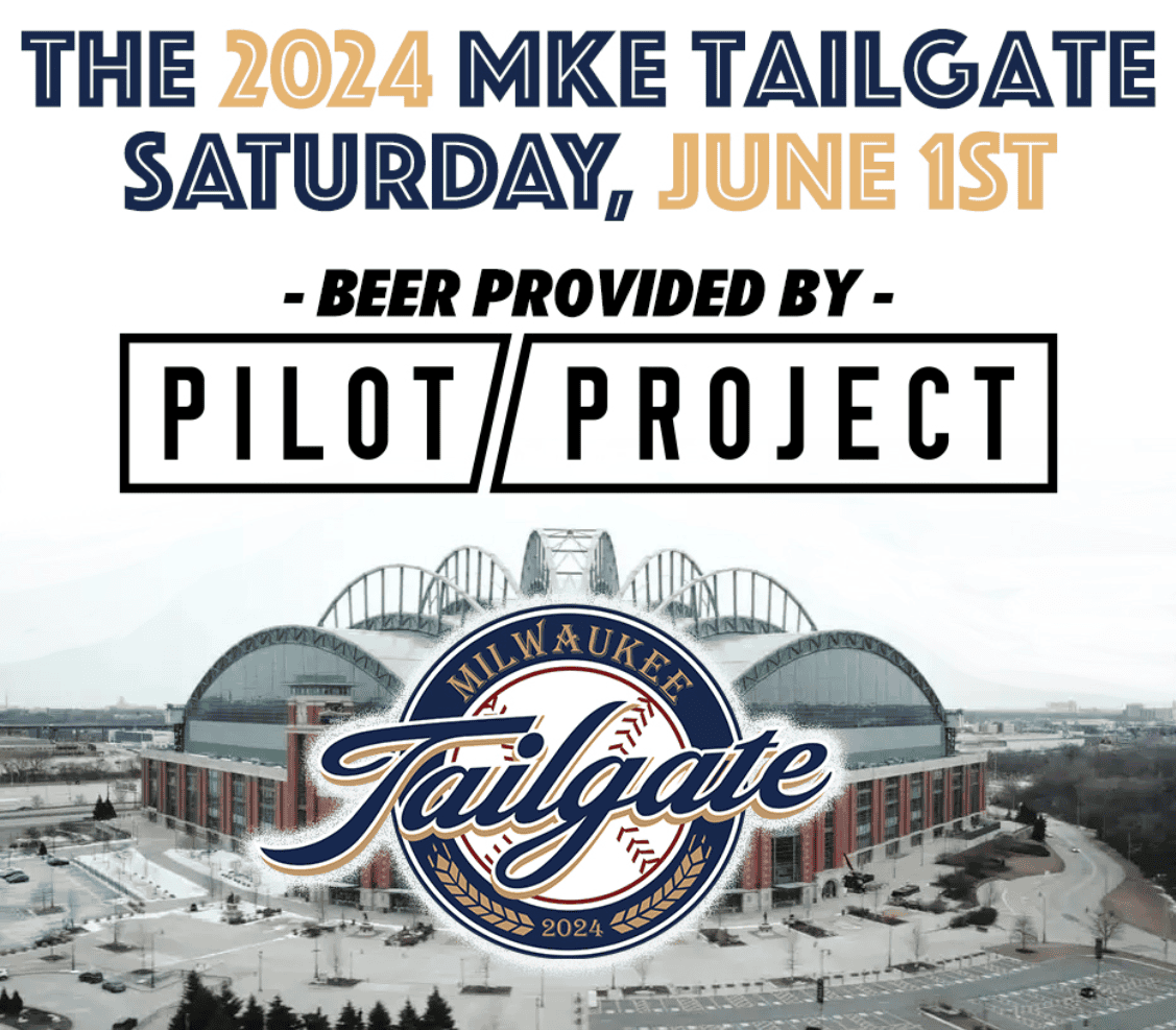 Logo promoting Milwaukee Tailgate 2024 hosted by Sox Machine, FromThe108, and Chicago Sports Bums