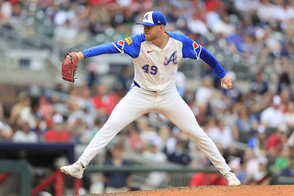 Former White Sox pitcher Aaron Bummer with Braves