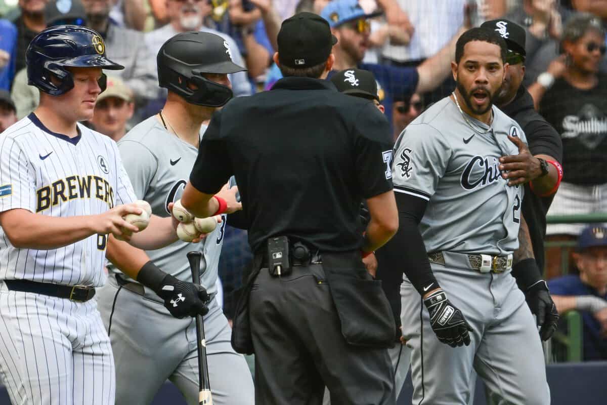 White Sox outfielder Tommy Pham in clash with Brewers (Benny Sieu/USA Today Sports)