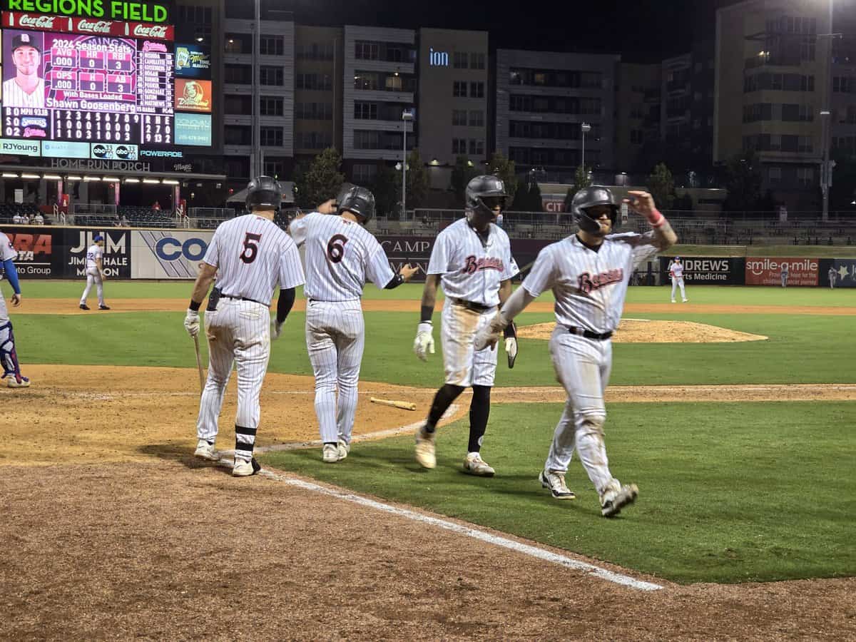 Birmingham Barons celebrate