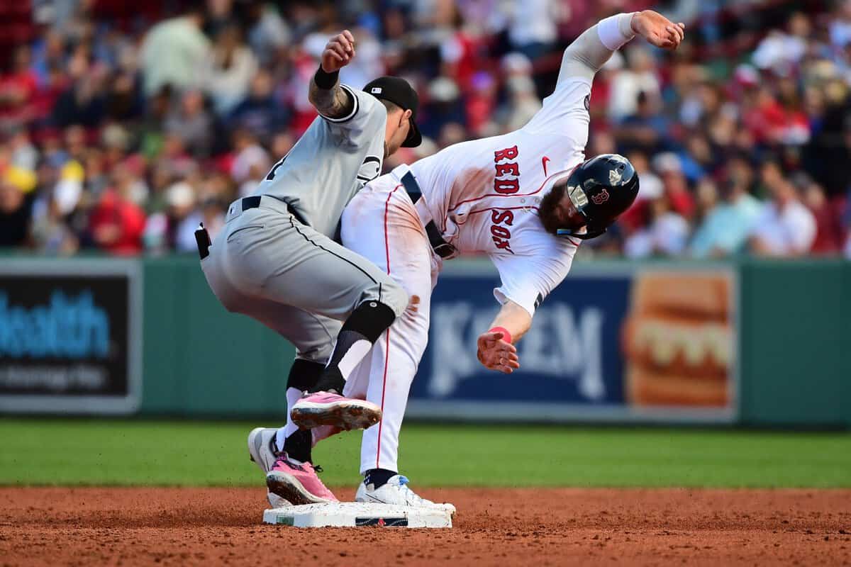 White Sox vs. Red Sox, Jacob Amaya tags out Trevor Story