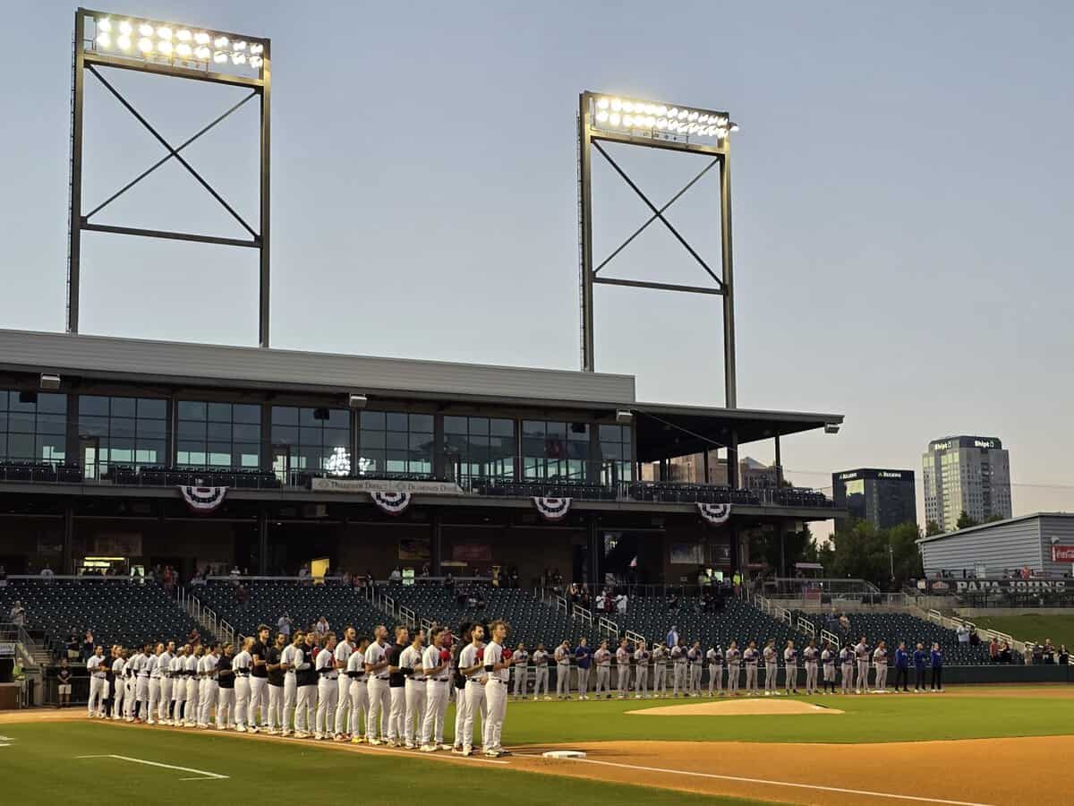 White Sox prospects at Regions Field in Birmingham