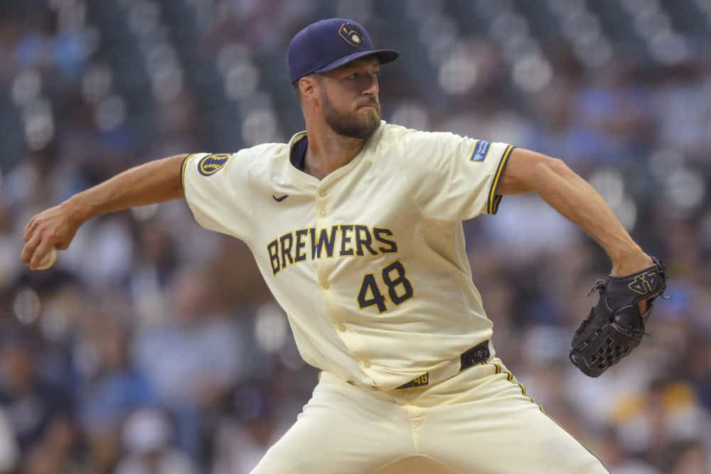 Colin Rea with the Brewers