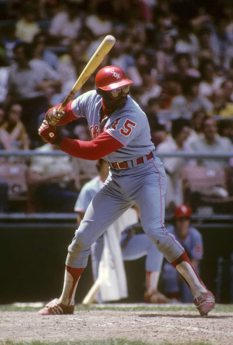 Dick Allen at bat for the White Sox in 1973