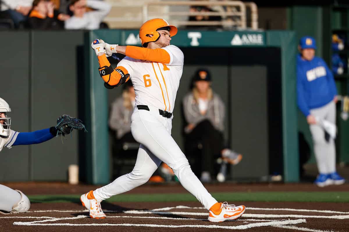 Tennessee second baseman Gavin Kilen