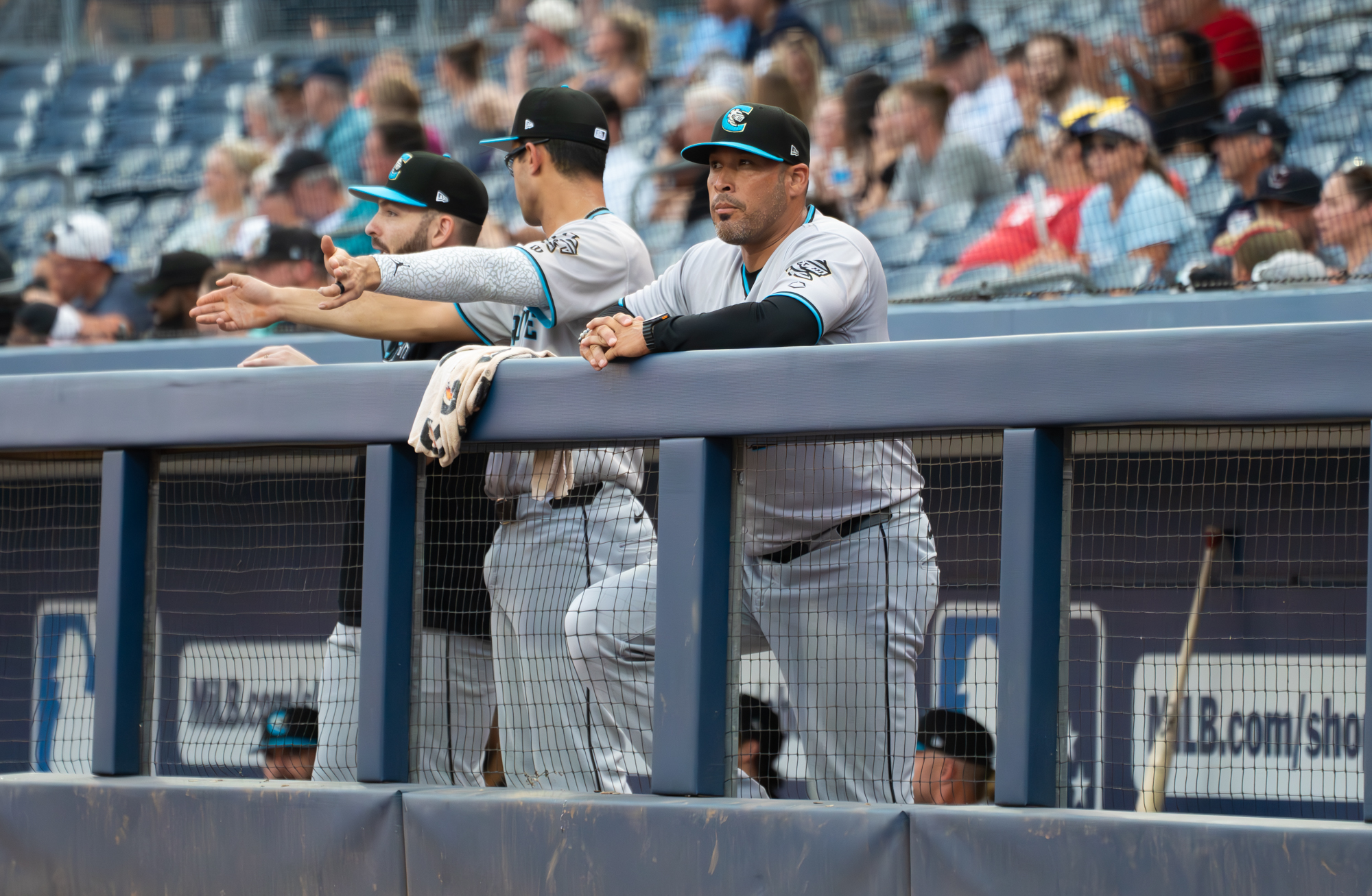 Charlotte Knights manager and former White Sox pitcher Sergio Santos