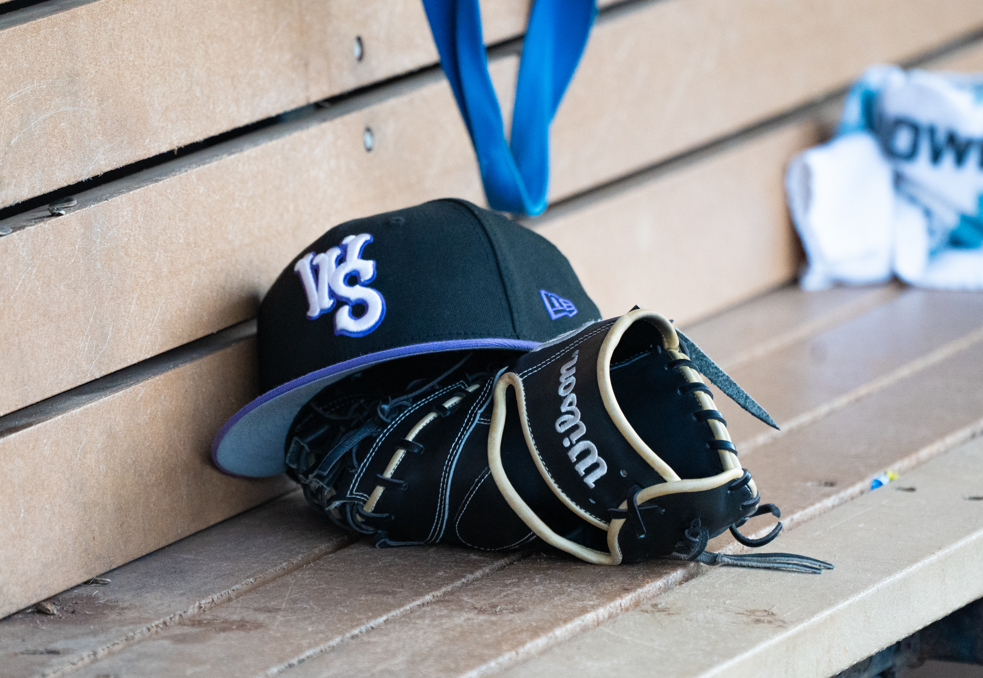 Winston-Salem Dash cap and glove