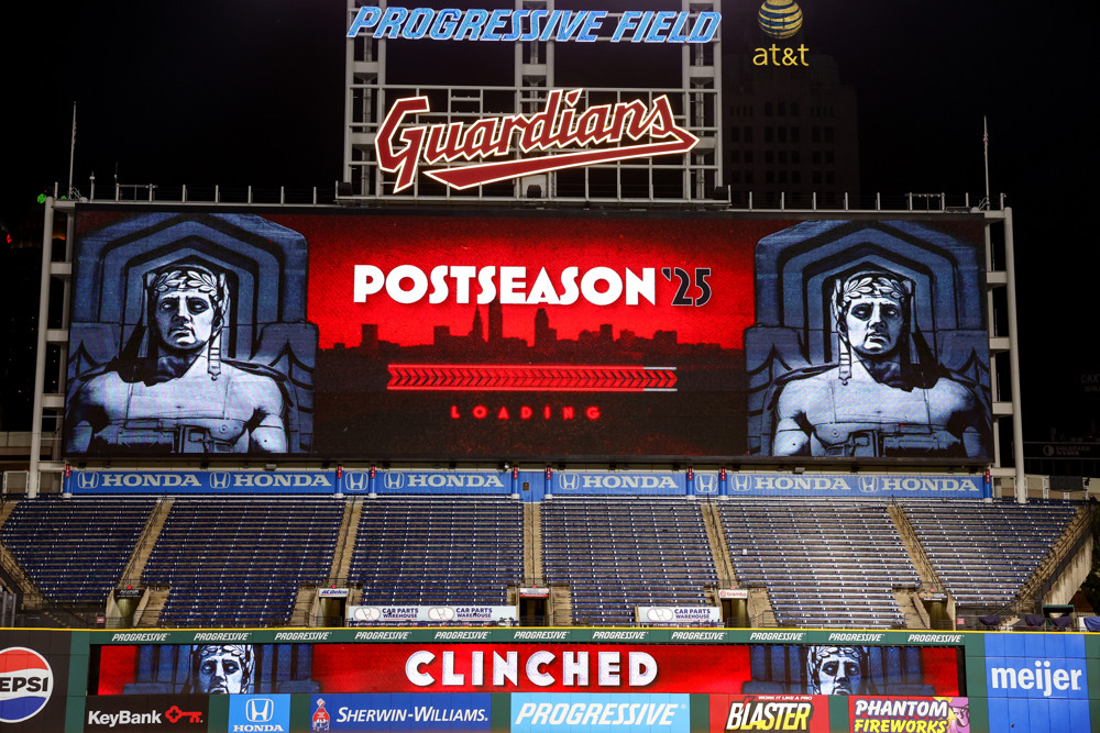 Cleveland Guardians scoreboar