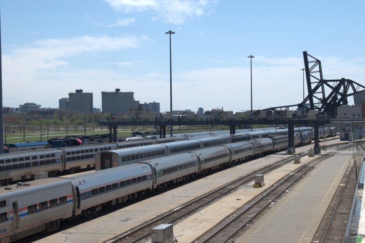 Amtrak Chicago Car Yard is targeted by Justin Ishbia as possible future home of a new Chicago White Sox stadium (Photo by Josh Nelson, Sox Machine)