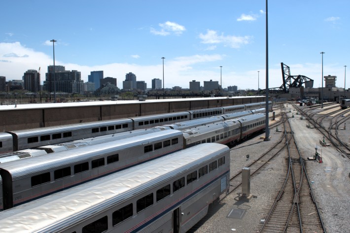 Western part of the Amtrak Yard located near Roosevelt Road (Photo by Josh Nelson, Sox Machine)