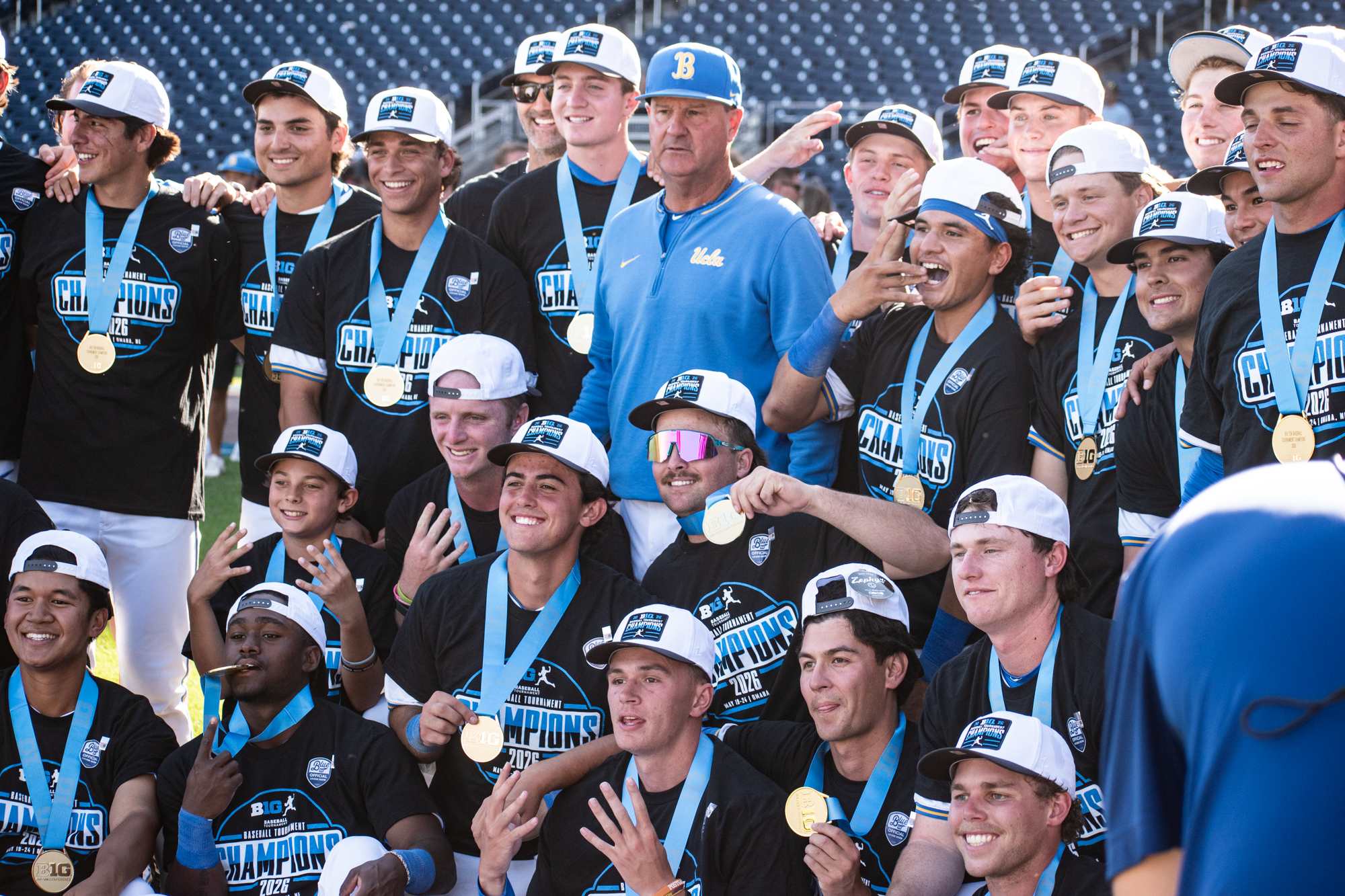 UCLA Bruins celebrate their BIg Ten championship