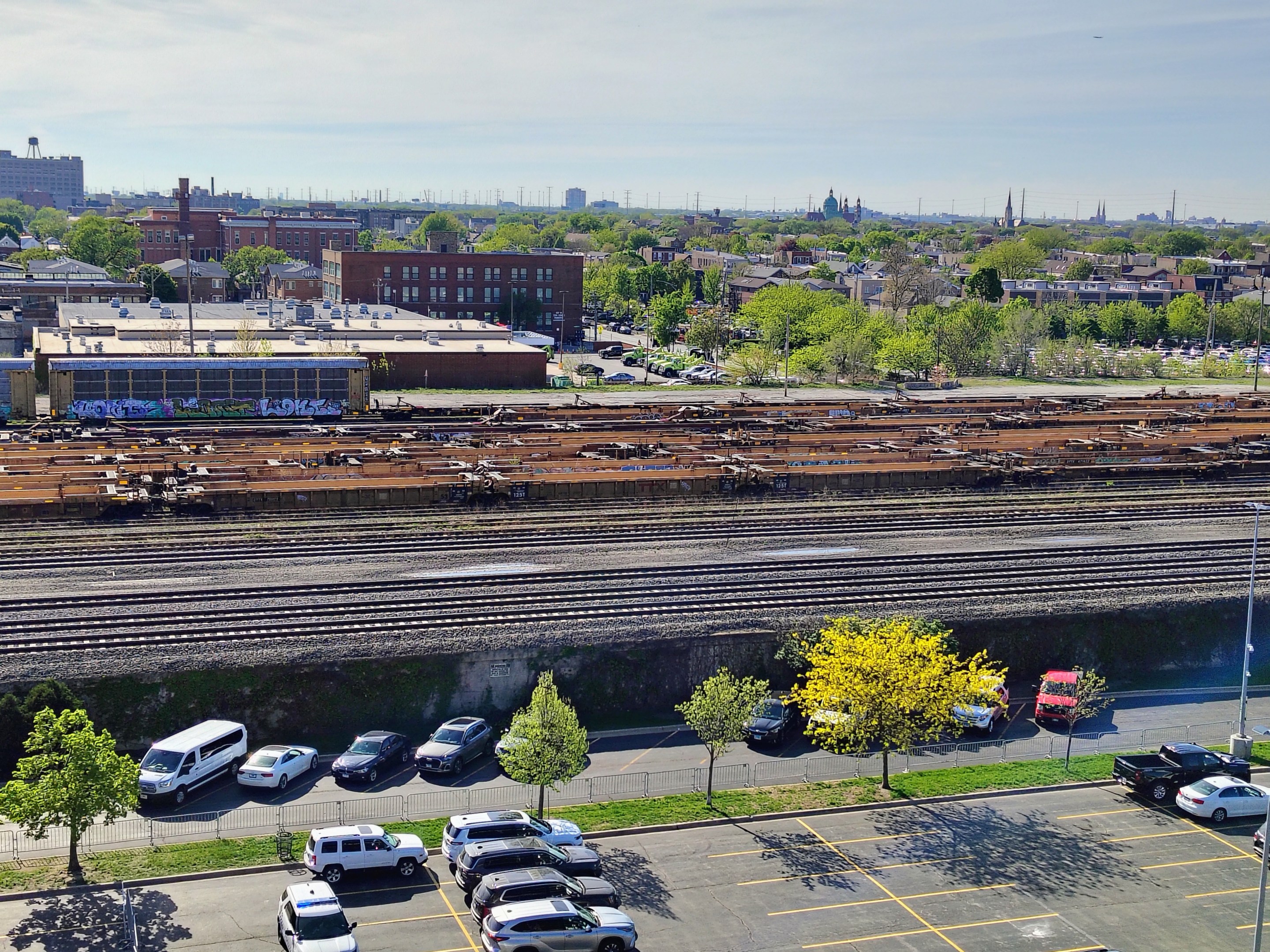 Union Pacific rail yard that's been targeted for purchase by Amtrak, located directly west of Rate Field. (Photo by Josh Nelson, Sox Machine)