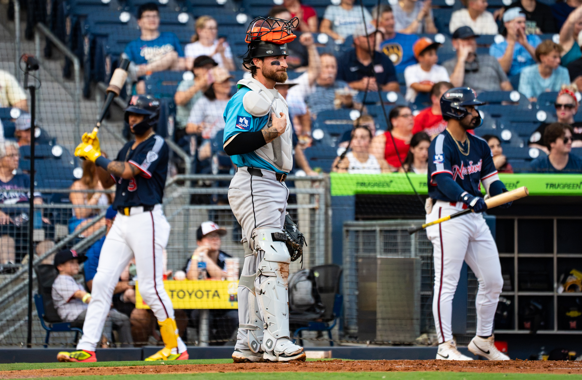 Eric Haase with Charlotte Knights
