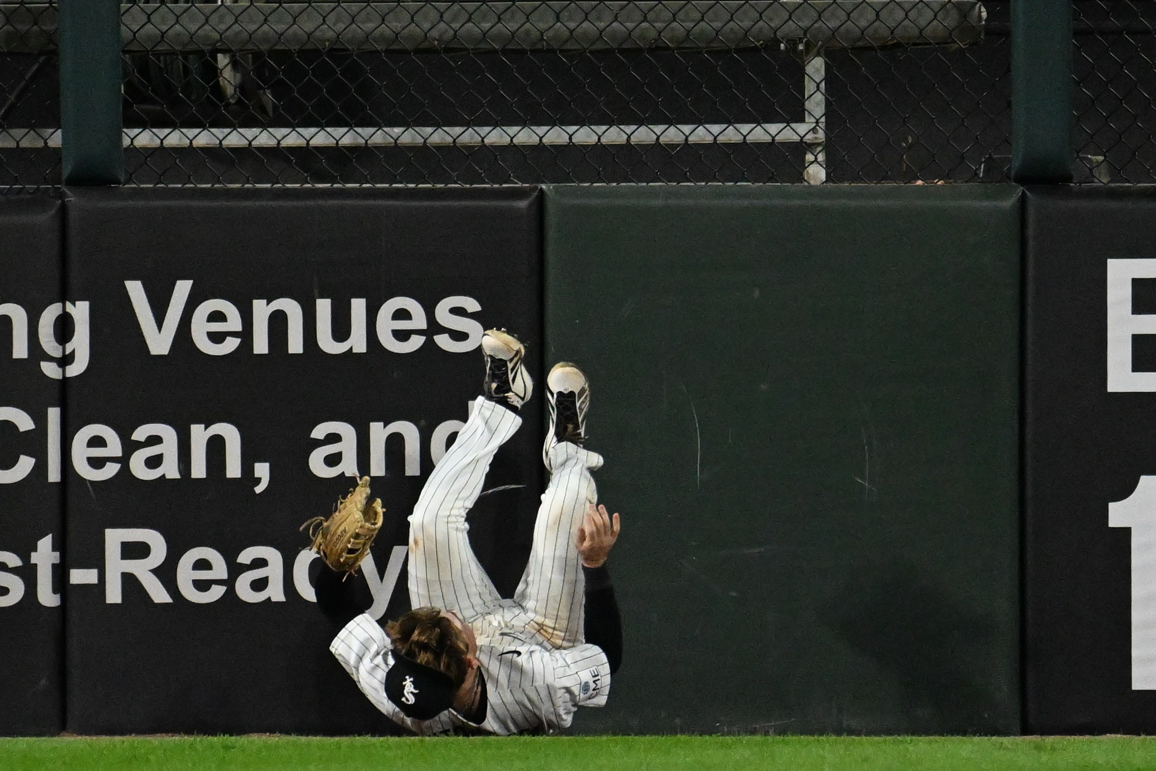 Sam Antonacci crashes into a wall