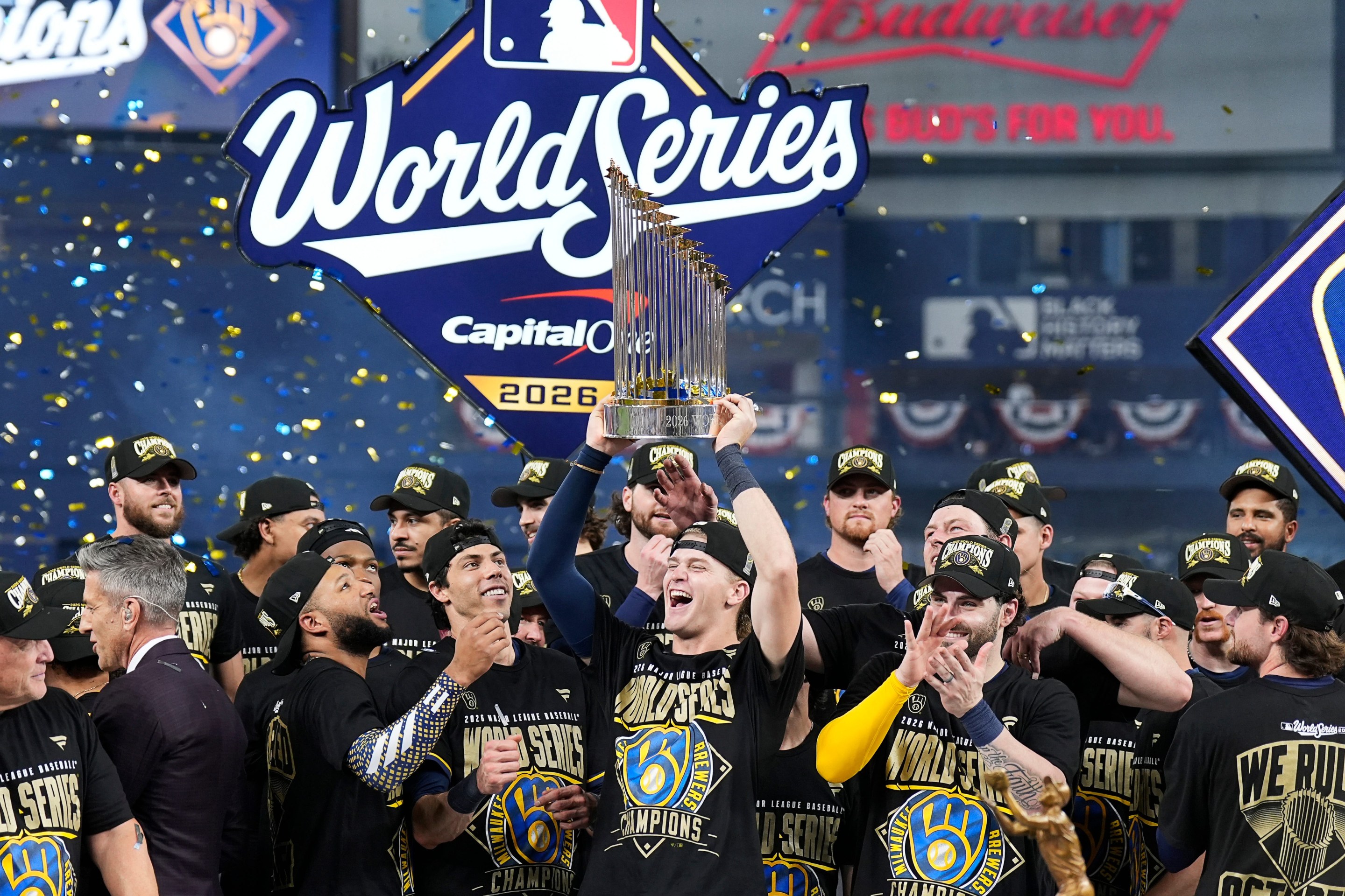 Milwaukee Brewers celebrate World Series
